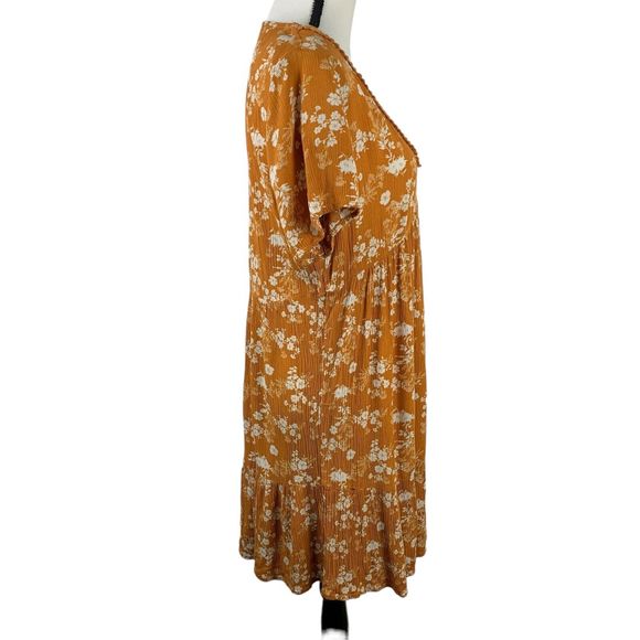 Knox Rose Floral Mini Dress in Mustard - Picture 5 of 11